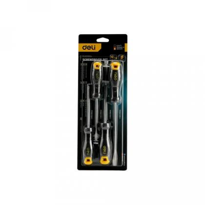 Набор отверток Deli YS EDL620004 4 шт, SL5x100, SL6x150, PH1x100, PH2x150