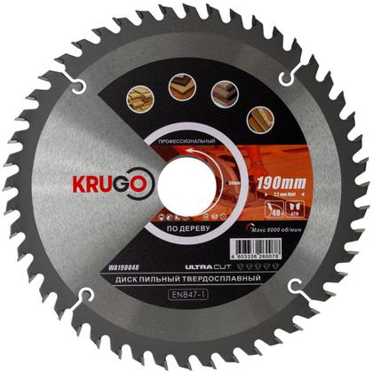 Пила дисковая Krugo 190*30 мм, 48Т