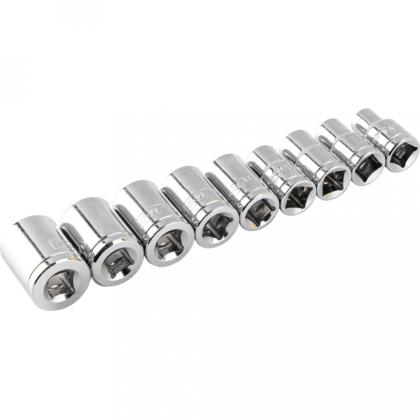 Набор головок торцевых Deli YS EDL2010T 10-24 мм, 1/2", 10 шт.
