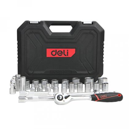 Набор инструмента 1/2" Deli RS EDQ43025, 25 предметов 