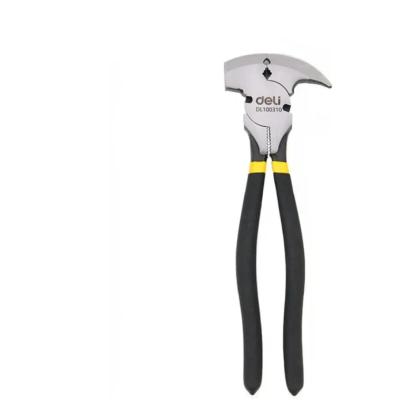 Плоскогубцы для проволочных заграждений Deli YS EDL100310 250мм 5-в-1 (молоток, кусачки, гвоздодер, зажим, обжим) 