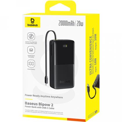 Внешний аккумулятор Baseus Bipow 2 Cluster Black 20000mAh 20W 