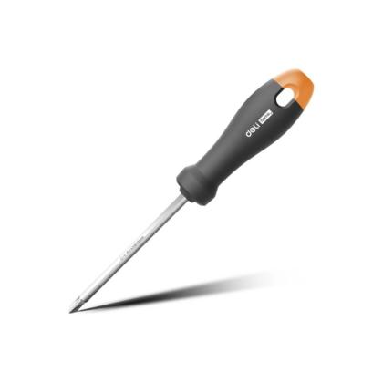 Отвертка двухсторонняя Deli HS HT1055C SL6, PH2*100 мм, Soft Touch, оранжевый