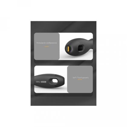 Отвертка Deli HS EHT1106 SL6*150 мм, Soft Touch, черный