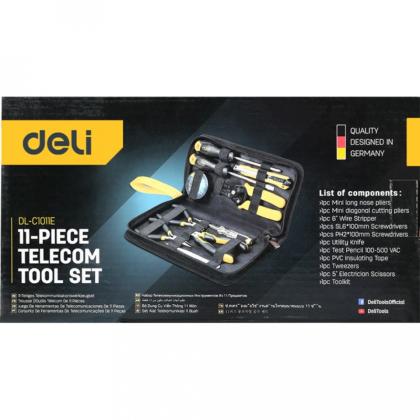 Набор ручного инструмента Deli YS EDL-C1011E 11 предметов, сумка