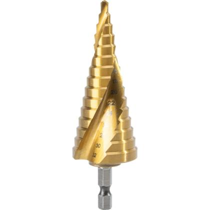 Сверло ступенчатое Deli YS EDH-JTZ032-E1 4-32 мм, TiN