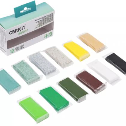 Полимерная глина "Cernit. Pastel" набор, 12 цв. 25 г.