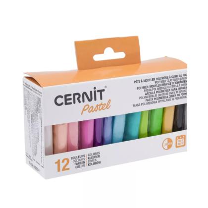 Полимерная глина "Cernit. Pastel" набор, 12 цв. 25 г.