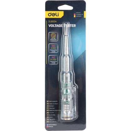 Тестер напряжения Deli YS EDL8004 24 -250 В, прозрачный