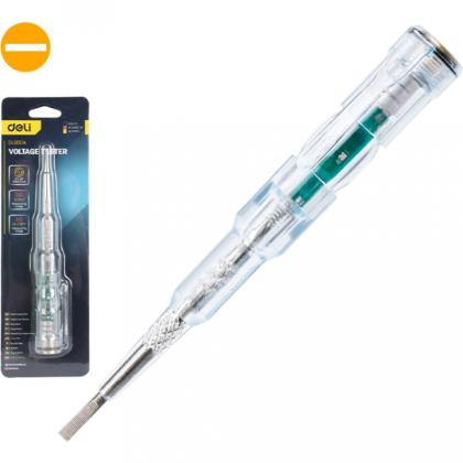 Тестер напряжения Deli YS EDL8004 24 -250 В, прозрачный