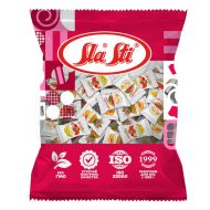 Карамель леденцовая "Sla Sti. Двойной микс" 200 г., со вкусом арбуз-дыня, клубника-банан, апельсин-ананас