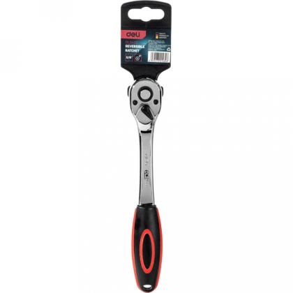 Ключ-трещотка Deli RS EDL2422 3/8", 200 мм, 72 зуба