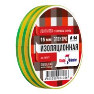 Изолента ПВХ "Klebebander" 15 мм*20 м, 130 мкм, желто-зеленый
