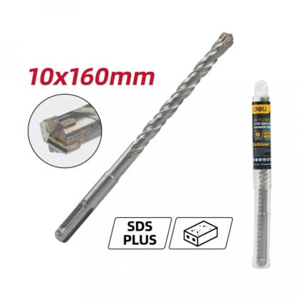 Бур по бетону Deli YS EDH-YCZ16010-E1 10x160 мм, X-Tip, SDS-PLUS