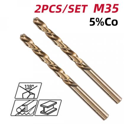 Сверло по металлу Deli RS EDH-MHZ015-E2 2 шт, 1.5 мм, DIN 338, HSCo 5%
