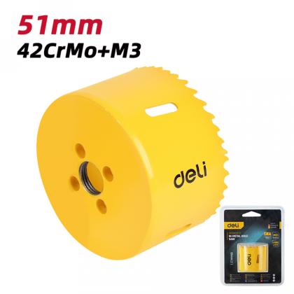 Коронка биметаллическая Deli YS EDH-SKK051-E1 51х38 мм, М14