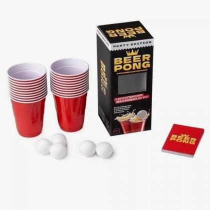 Игра настольная "Beer Pong. Королевский бирпонг"