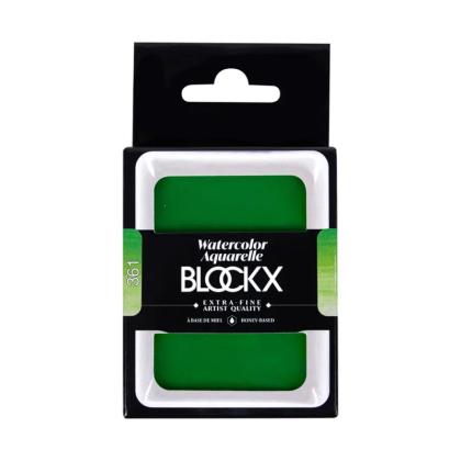 Краски акварельные "Blockx. Giant pan" 361 травяной зеленый, 18 мл., кювета