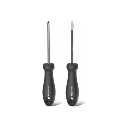 Набор отверток Deli HS EHT1002 2 шт.(PH1*100,SL5*100), Soft Touch, черный
