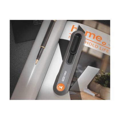 Нож строительный Deli HS HT4008C 135x30 мм, трапеция, Soft Touch, оранжевый
