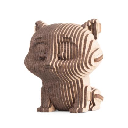 Конструктор 3D мини "Кошечка", деревянный