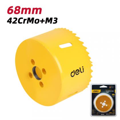 Коронка биметаллическая Deli YS EDH-SKK068-E1 68х38 мм, М14