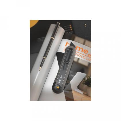 Нож строительный Deli HS EHT4008 135x30 мм, трапеция, Soft Touch, черный