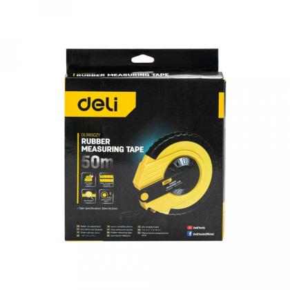 Мерная лента Deli YS EDL9850ZY 50 м/14,5 мм, лента фиберглас, пластиковый корпус