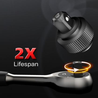 Набор инструмента 1/4", 1/2" Deli RS EDQ44094, 94 предмета 