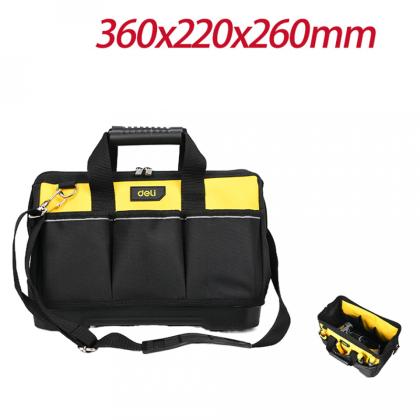 Сумка для инструментов Deli YS DL586119 360x200x220 мм, 13 карманов, ткань Oxford, пластиковое дно