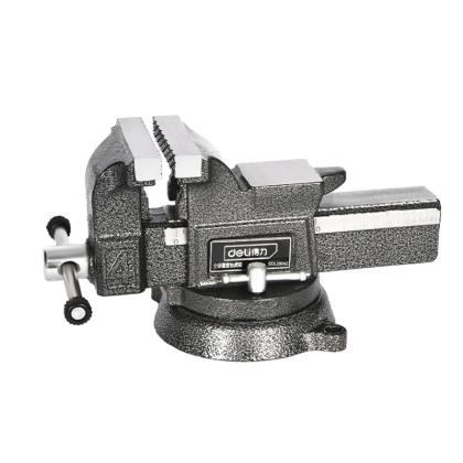 Тиски стальные поворотные с наковальней Deli YS EDL2904Z 4"-100мм