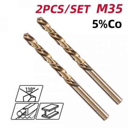 Сверло по металлу Deli RS EDH-MHZ010-E2 2 шт, 1.0 мм, DIN 338, HSCo 5%