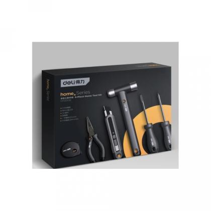 Набор ручного инструмента Deli HS EHT0006 6 предметов, Soft Touch, черный