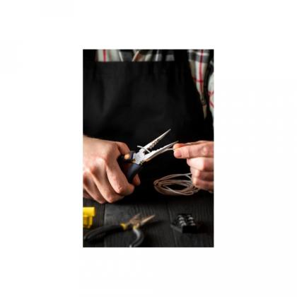 Длинногубцы Deli HS HT2106C 160 мм, Soft Touch, оранжевый