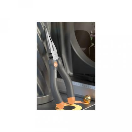 Длинногубцы Deli HS HT2106C 160 мм, Soft Touch, оранжевый