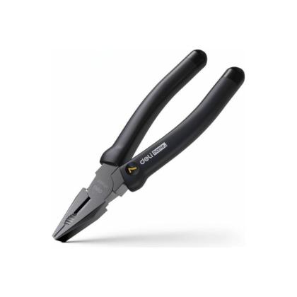 Плоскогубцы Deli HS EHT2007 180 мм, Soft Touch, черный