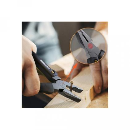 Плоскогубцы Deli HS EHT2007 180 мм, Soft Touch, черный