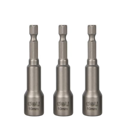Набор насадок шестигранных магнитных Deli YS EDL4810T 10 мм, 3 шт, HEX 1/4"