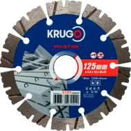 Круг алмазный по бетону Krugo Master 125*22,23 мм, сегментный