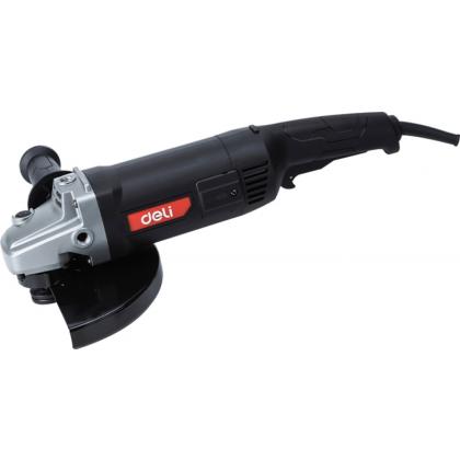 Шлифмашина угловая "Deli JM230-1E" сетевая, 2200 Вт, 230 мм, коробка, черная