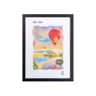 Фоторамка 30*40 см, 18 мм "П1-108 Zebra" МДФ, со стеклом, черный