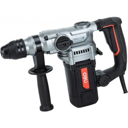 Перфоратор "Deli DC26-3E" сетевой, 1100 Вт, 5 Дж, 26 мм, кейс, черный
