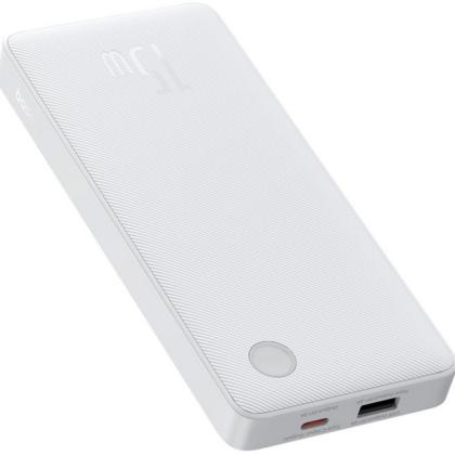 Внешний аккумулятор Baseus, P10067500213-00, Airpow Lite Power Bank 10000mAh 15W, PPAP10A, Moon White