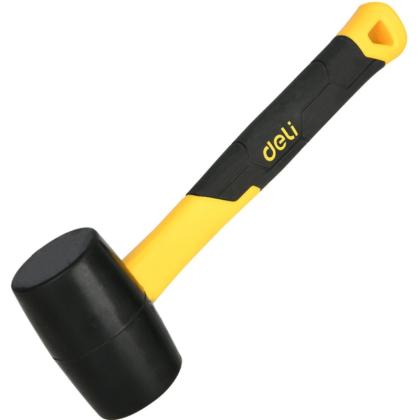 Киянка резиновая черная Deli YS EDL5908 0,225 кг, фибергласовая рукоятка