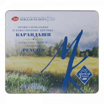 Карандаш цветной "Мастер-Класс" набор 24 цв., в жестяном пенале