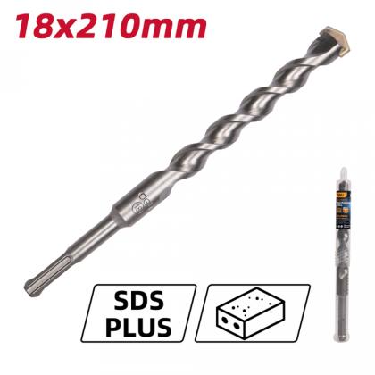 Бур по бетону Deli YS EDH-Y18210 18x210 мм, SDS-PLUS