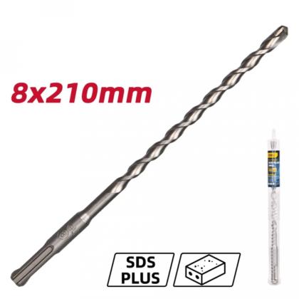 Бур по бетону Deli YS EDH-Y08210 8x210 мм, SDS-PLUS