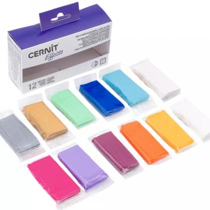 Полимерная глина "Cernit. Basic" набор, 12 цв. 25 г.