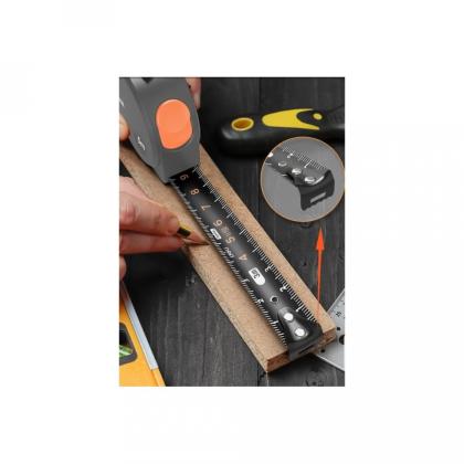 Рулетка Deli HS HT8519C 5 м*19 мм, Soft Touch, оранжевый
