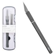 Нож-скальпель макетный Deli YS EDL359201A 146x9 мм, лезвия 10 шт. в комплекте